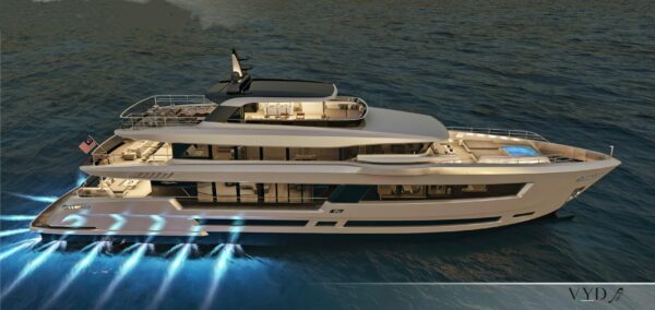 Super Yacht Heysea Asteria 142 side view