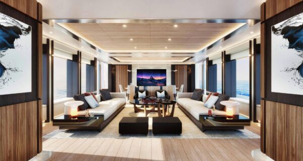 Super Yacht Heysea Asteria 142 living room