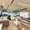 Used yacht for sale, Ferretti 550 living room