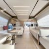 Used yacht for sale, Ferretti 550 living room