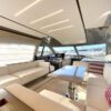 Used yacht for sale, Ferretti 550 living room