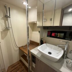 Used boat for sale Sessa C42 master bedroom washroom