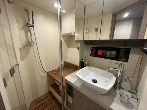 Used boat for sale Sessa C42 master bedroom washroom