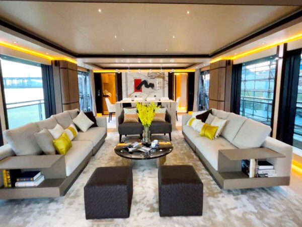 Super Yacht Heysea Asteria 142 living room