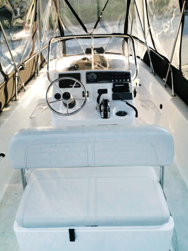 Boston Whaler 170 Montauk cockpit