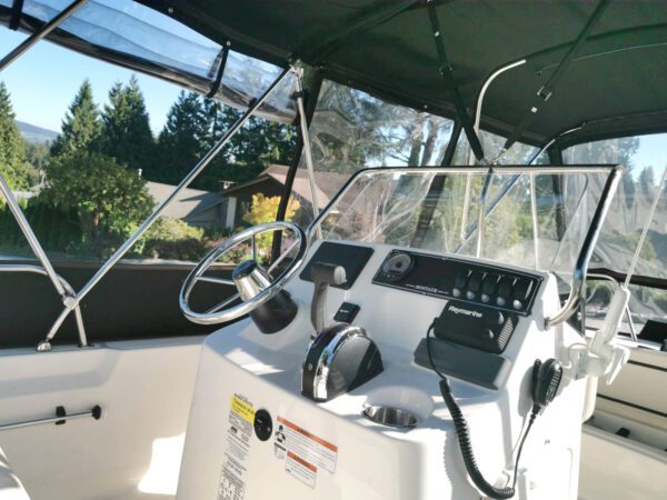 Boston Whaler 170 Montauk cockpit